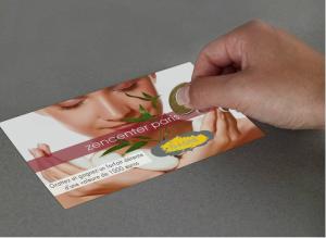 
	Le support adapt&eacute; aux animations commerciales

	10 x 15 cm / 10 x 21 cm
	&nbsp;

	&nbsp;Bon de r&eacute;duction // Jeu &agrave; gratter... 