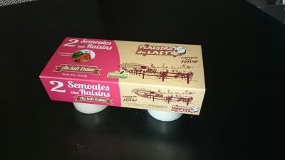 
	Cr&eacute;ation cartonnette d'emballage avec montage manuel pour produits laitiers (yaourt, cr&egrave;me, ..)
