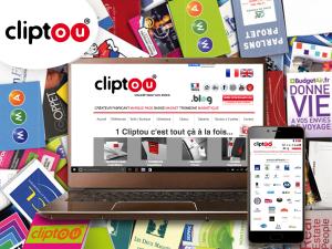 Cliptou, le nouveau support de communication économique et ludique.
