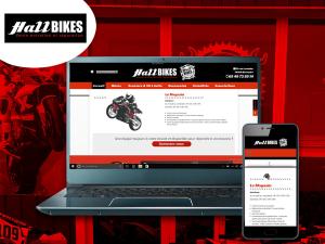 Hall Bikes&nbsp;a fait confiance &agrave; Cr&eacute;aprime pour la r&eacute;alisation de son site et pr&eacute;senter son activit&eacute; de vente et r&eacute;paration